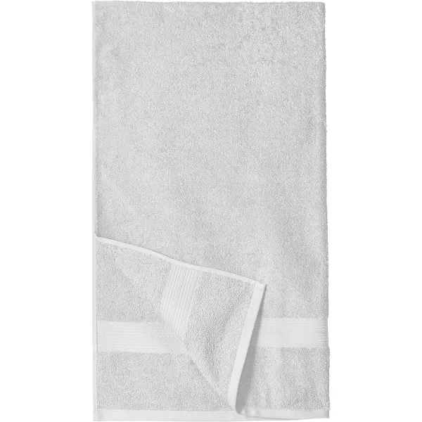 Amazon Basics  6 Piece Fade Resistant Oversize Bath Towel Hand and Washcloth Set 100 Cotton TealWhite