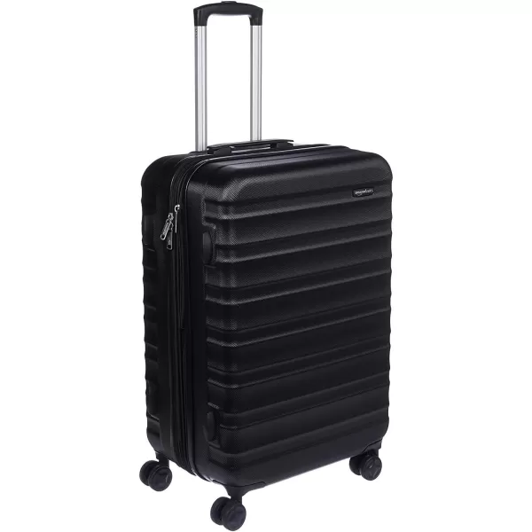 Amazon Basics Expandable Hardside Luggage Suitcase with Wheels 30Inch Spinner with Four Spinner Wheels and ScratchResistant Surface BlackBlack