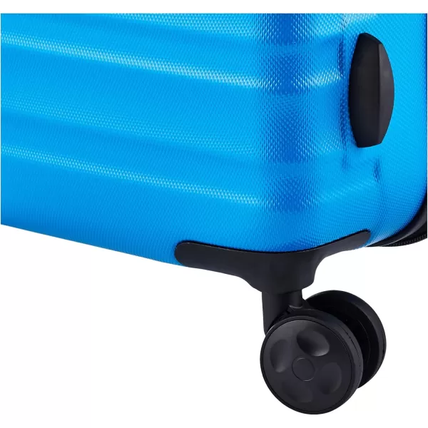 Amazon Basics Expandable Hardside Luggage Suitcase with Wheels 30Inch Spinner with Four Spinner Wheels and ScratchResistant Surface BlackLight Blue