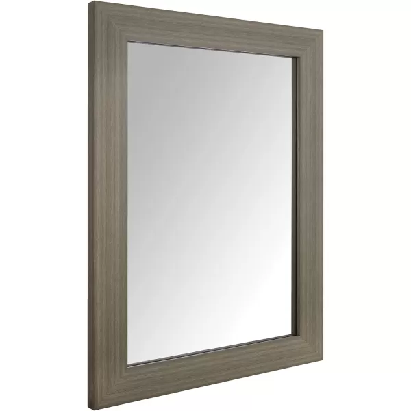 Amazon Basics Rectangular Wall Mount Mirror 24 x 36 Wide Trim Nickel 1018483410A60Barnwood