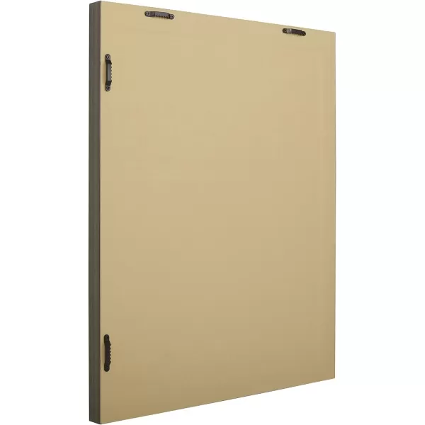 Amazon Basics Rectangular Wall Mount Mirror 24 x 36 Wide Trim Nickel 1018483410A60Barnwood