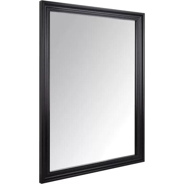 Amazon Basics Rectangular Wall Mount Mirror 24 x 36 Wide Trim Nickel 1018483410A60Black
