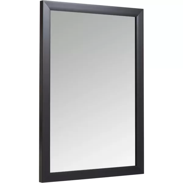 Amazon Basics Rectangular Wall Mount Mirror 24 x 36 Wide Trim Nickel 1018483410A60Black