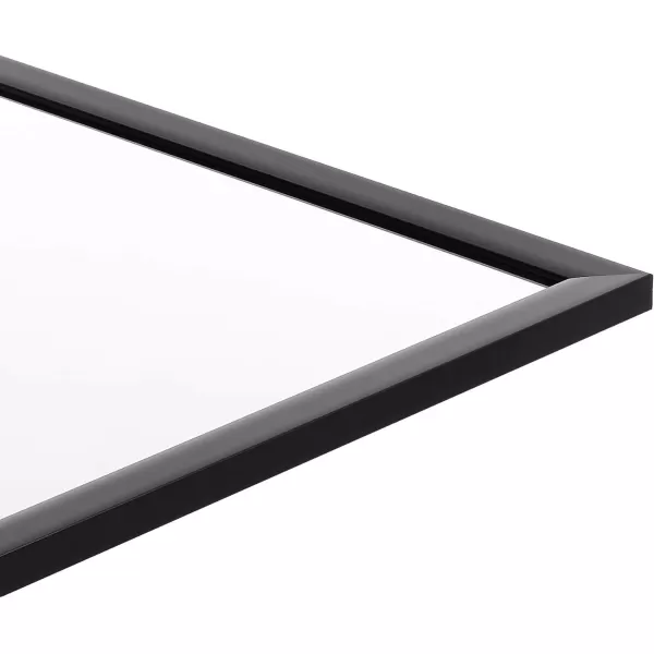 Amazon Basics Rectangular Wall Mount Mirror 24 x 36 Wide Trim Nickel 1018483410A60Black