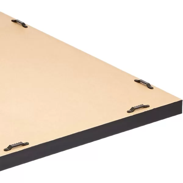 Amazon Basics Rectangular Wall Mount Mirror 24 x 36 Wide Trim Nickel 1018483410A60Black