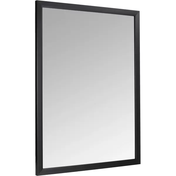 Amazon Basics Rectangular Wall Mount Mirror 24 x 36 Wide Trim Nickel 1018483410A60Black