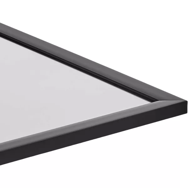 Amazon Basics Rectangular Wall Mount Mirror 24 x 36 Wide Trim Nickel 1018483410A60Black