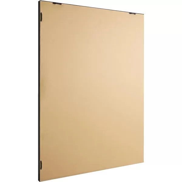 Amazon Basics Rectangular Wall Mount Mirror 24 x 36 Wide Trim Nickel 1018483410A60Black