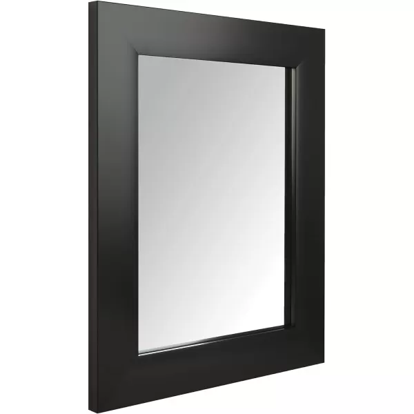 Amazon Basics Rectangular Wall Mount Mirror 24 x 36 Wide Trim Nickel 1018483410A60Black