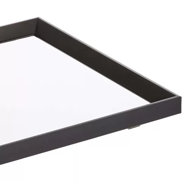 Amazon Basics Rectangular Wall Mount Mirror 24 x 36 Wide Trim Nickel 1018483410A60Black