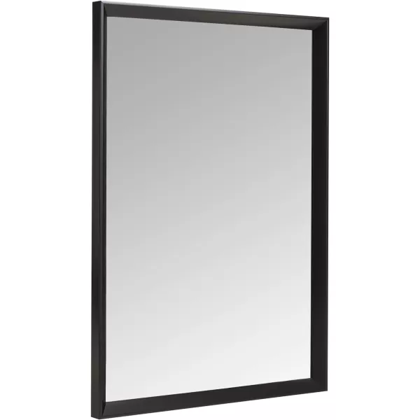 Amazon Basics Rectangular Wall Mount Mirror 24 x 36 Wide Trim Nickel 1018483410A60Black
