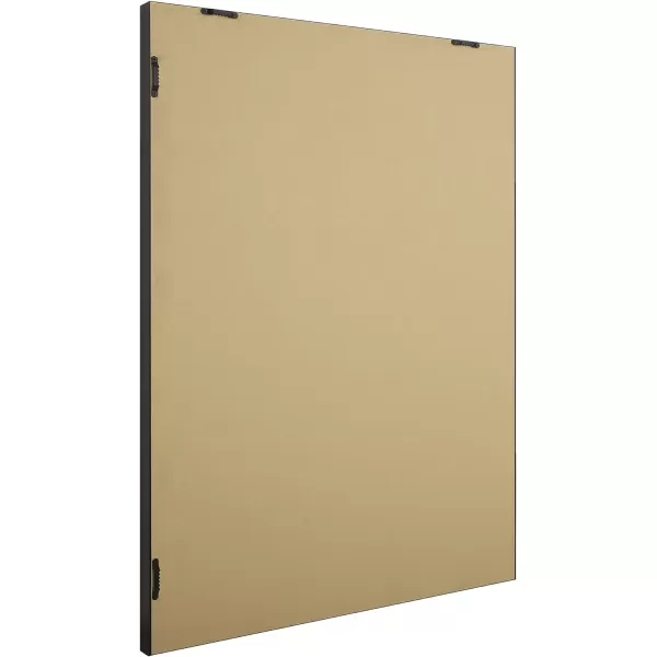 Amazon Basics Rectangular Wall Mount Mirror 24 x 36 Wide Trim Nickel 1018483410A60Black