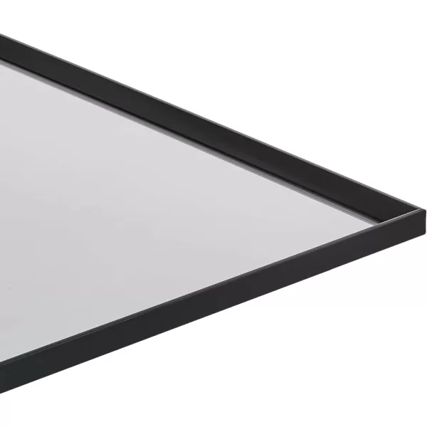 Amazon Basics Rectangular Wall Mount Mirror 24 x 36 Wide Trim Nickel 1018483410A60Black