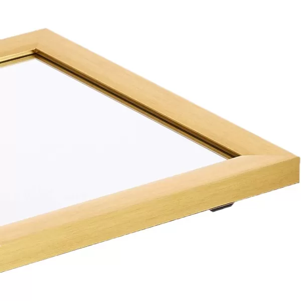 Amazon Basics Rectangular Wall Mount Mirror 24 x 36 Wide Trim Nickel 1018483410A60Brass