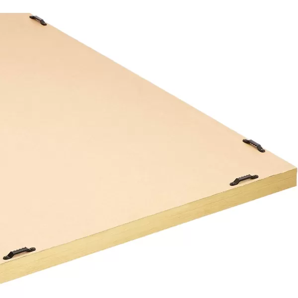 Amazon Basics Rectangular Wall Mount Mirror 24 x 36 Wide Trim Nickel 1018483410A60Brass