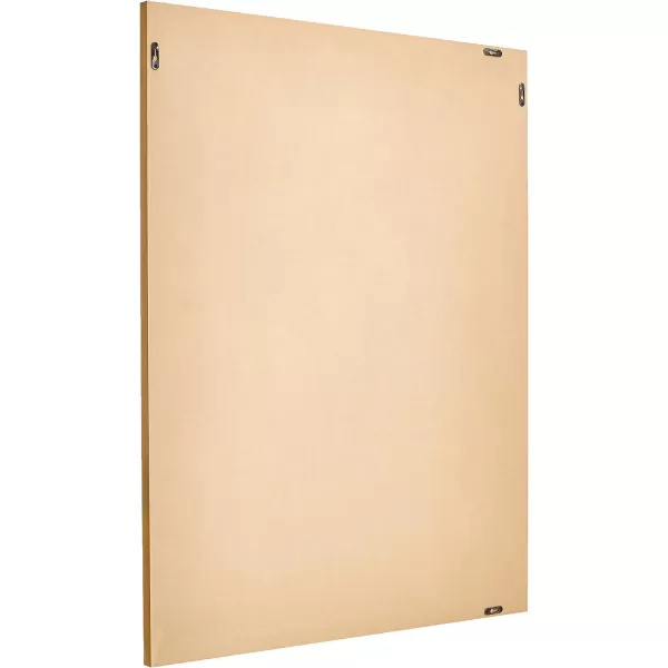Amazon Basics Rectangular Wall Mount Mirror 24 x 36 Wide Trim Nickel 1018483410A60Brass