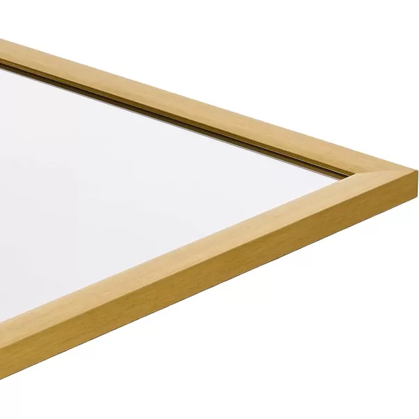 Amazon Basics Rectangular Wall Mount Mirror 24 x 36 Wide Trim Nickel 1018483410A60Brass
