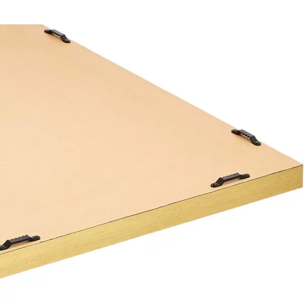 Amazon Basics Rectangular Wall Mount Mirror 24 x 36 Wide Trim Nickel 1018483410A60Brass