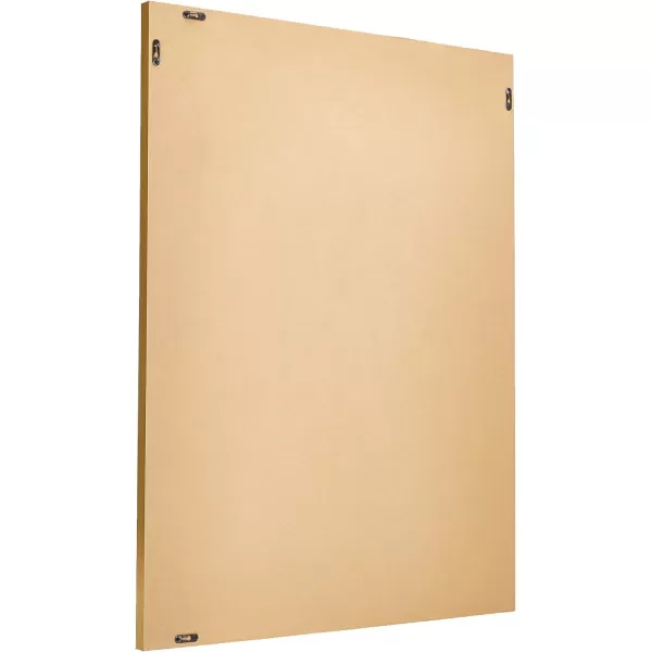 Amazon Basics Rectangular Wall Mount Mirror 24 x 36 Wide Trim Nickel 1018483410A60Brass