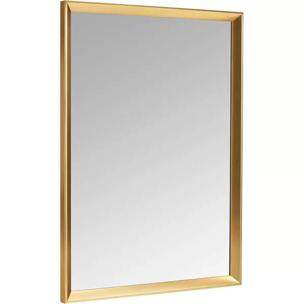 Amazon Basics Rectangular Wall Mount Mirror 24 x 36 Wide Trim Nickel 1018483410A60Brass