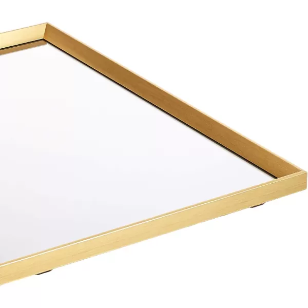 Amazon Basics Rectangular Wall Mount Mirror 24 x 36 Wide Trim Nickel 1018483410A60Brass