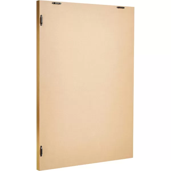 Amazon Basics Rectangular Wall Mount Mirror 24 x 36 Wide Trim Nickel 1018483410A60Brass