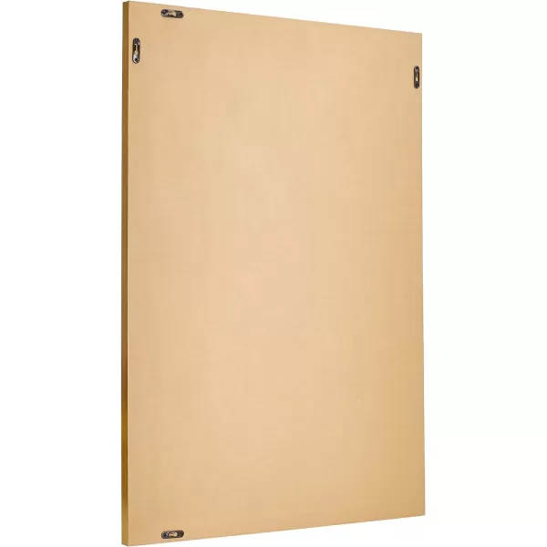 Amazon Basics Rectangular Wall Mount Mirror 24 x 36 Wide Trim Nickel 1018483410A60Brass