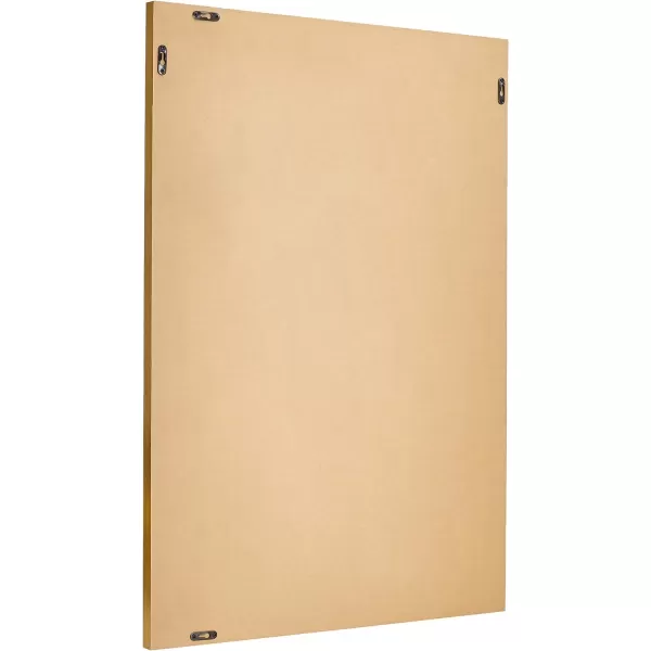 Amazon Basics Rectangular Wall Mount Mirror 24 x 36 Wide Trim Nickel 1018483410A60Brass