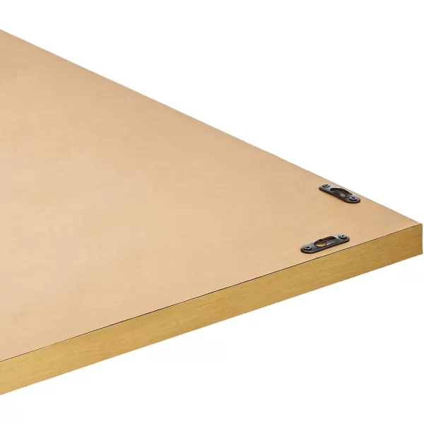 Amazon Basics Rectangular Wall Mount Mirror 24 x 36 Wide Trim Nickel 1018483410A60Brass