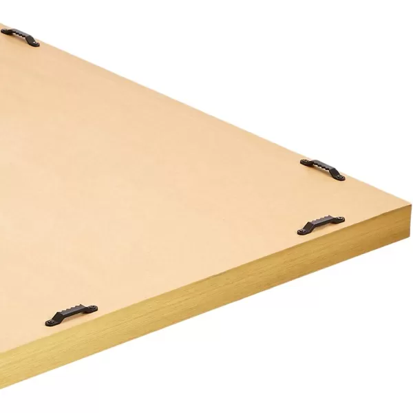 Amazon Basics Rectangular Wall Mount Mirror 24 x 36 Wide Trim Nickel 1018483410A60Brass