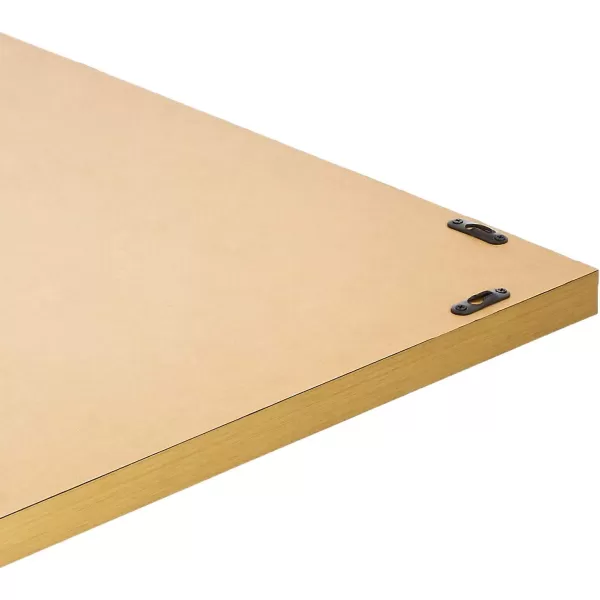 Amazon Basics Rectangular Wall Mount Mirror 24 x 36 Wide Trim Nickel 1018483410A60Brass