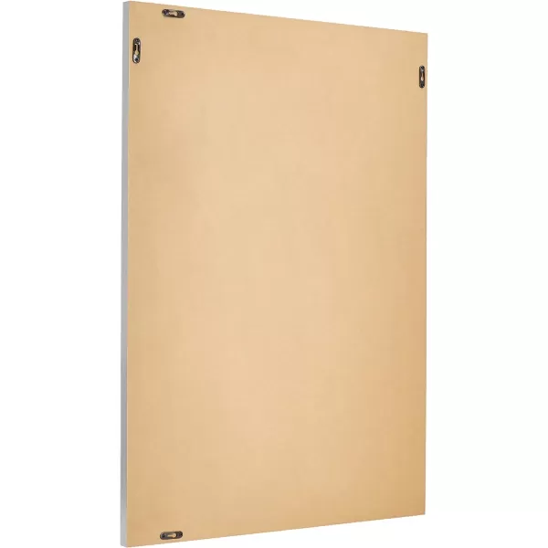 Amazon Basics Rectangular Wall Mount Mirror 24 x 36 Wide Trim Nickel 1018483410A60Nickel