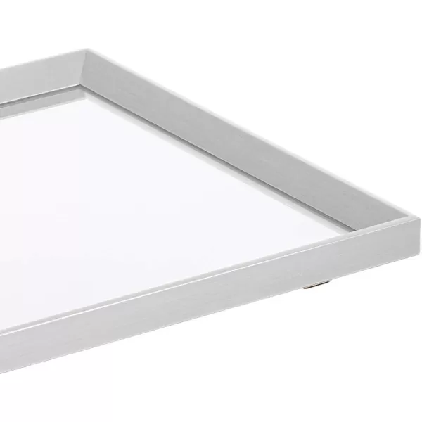 Amazon Basics Rectangular Wall Mount Mirror 24 x 36 Wide Trim Nickel 1018483410A60Nickel