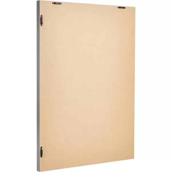 Amazon Basics Rectangular Wall Mount Mirror 24 x 36 Wide Trim Nickel 1018483410A60Nickel