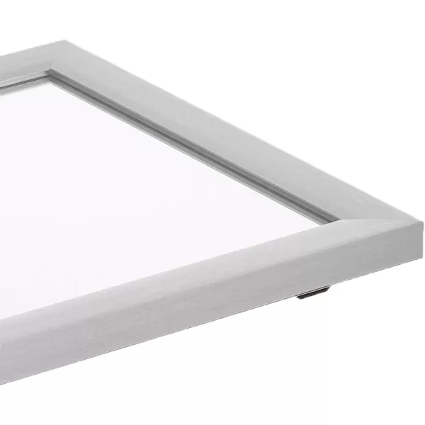 Amazon Basics Rectangular Wall Mount Mirror 24 x 36 Wide Trim Nickel 1018483410A60Nickel