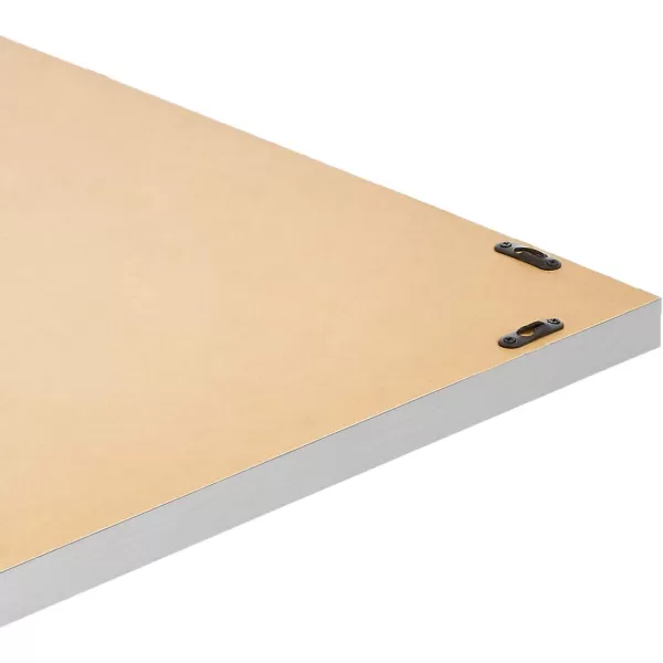 Amazon Basics Rectangular Wall Mount Mirror 24 x 36 Wide Trim Nickel 1018483410A60Nickel