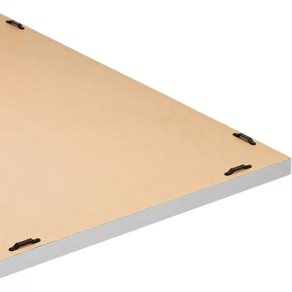 Amazon Basics Rectangular Wall Mount Mirror 24 x 36 Wide Trim Nickel 1018483410A60Nickel