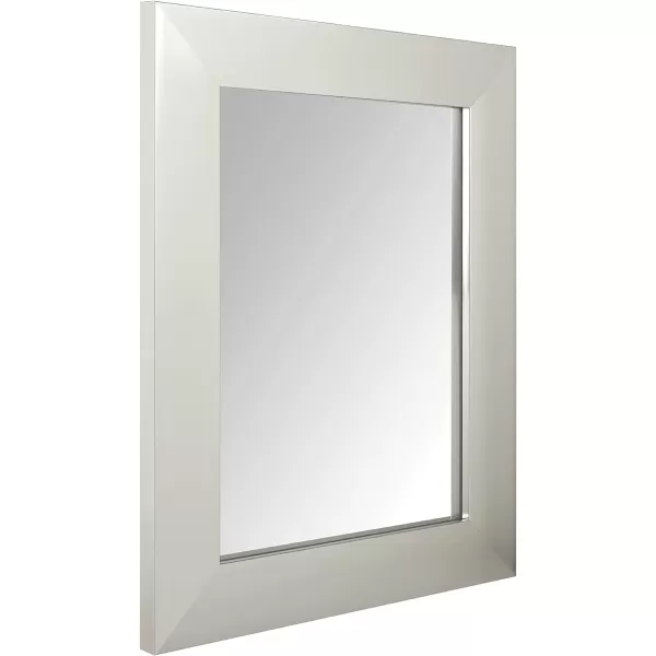 Amazon Basics Rectangular Wall Mount Mirror 24 x 36 Wide Trim Nickel 1018483410A60Nickel