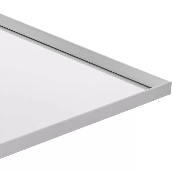 Amazon Basics Rectangular Wall Mount Mirror 24 x 36 Wide Trim Nickel 1018483410A60Nickel
