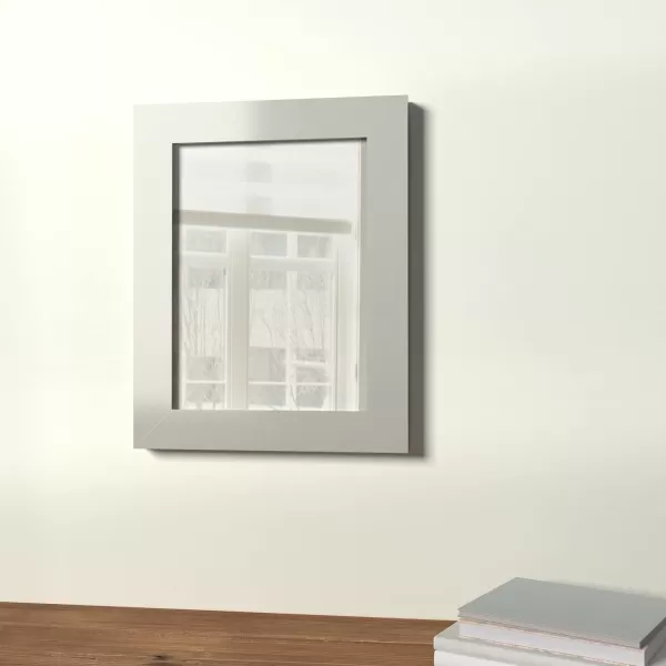 Amazon Basics Rectangular Wall Mount Mirror 24 x 36 Wide Trim Nickel 1018483410A60Nickel