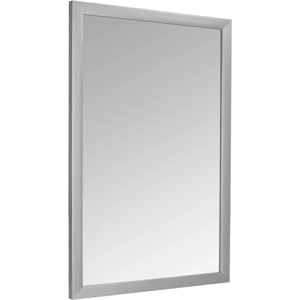 Amazon Basics Rectangular Wall Mount Mirror 24 x 36 Wide Trim Nickel 1018483410A60Nickel