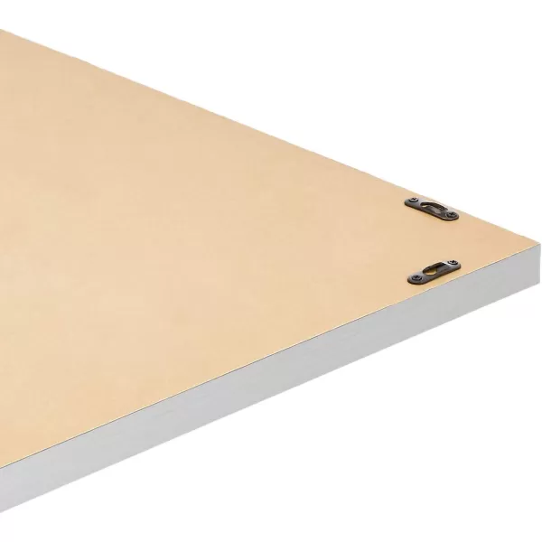 Amazon Basics Rectangular Wall Mount Mirror 24 x 36 Wide Trim Nickel 1018483410A60Nickel
