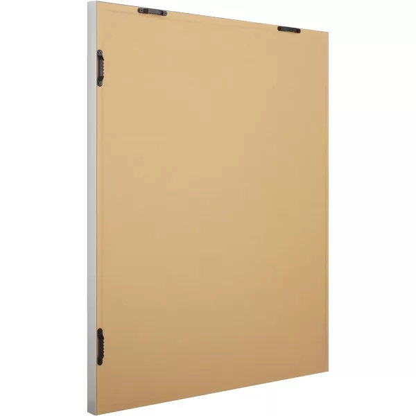 Amazon Basics Rectangular Wall Mount Mirror 24 x 36 Wide Trim Nickel 1018483410A60Nickel