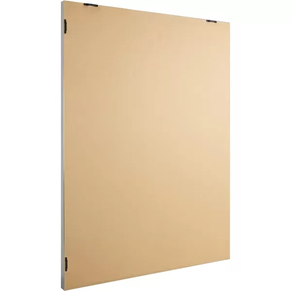 Amazon Basics Rectangular Wall Mount Mirror 24 x 36 Wide Trim Nickel 1018483410A60Nickel