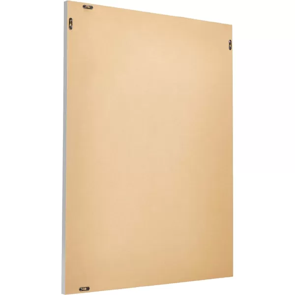 Amazon Basics Rectangular Wall Mount Mirror 24 x 36 Wide Trim Nickel 1018483410A60Nickel