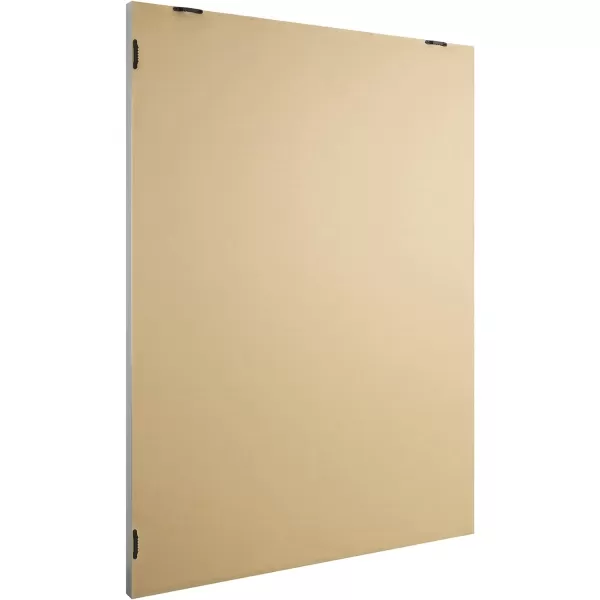 Amazon Basics Rectangular Wall Mount Mirror 24 x 36 Wide Trim Nickel 1018483410A60Nickel