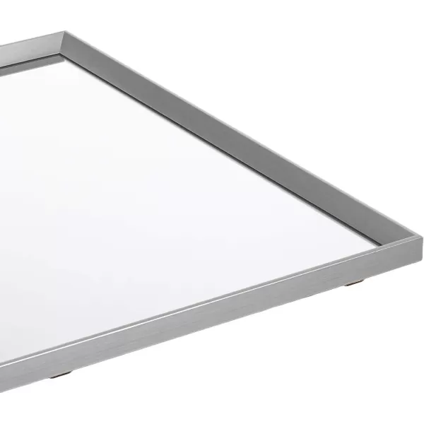 Amazon Basics Rectangular Wall Mount Mirror 24 x 36 Wide Trim Nickel 1018483410A60Nickel