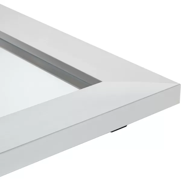 Amazon Basics Rectangular Wall Mount Mirror 24 x 36 Wide Trim Nickel 1018483410A60Nickel