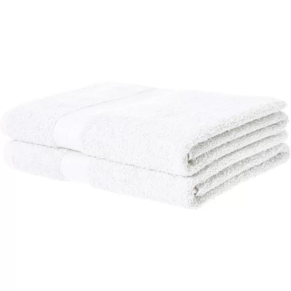 Amazon Basics  6 Piece Fade Resistant Oversize Bath Towel Hand and Washcloth Set 100 Cotton TealWhite