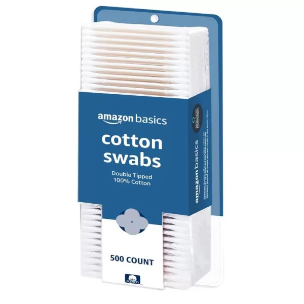 Amazon Basics Cotton Swabs 500 Count500 Count Pack of 1